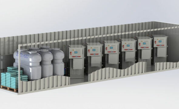 Sistemas instalados en containers CJTO. Generadores de vapor industrial Giconmes