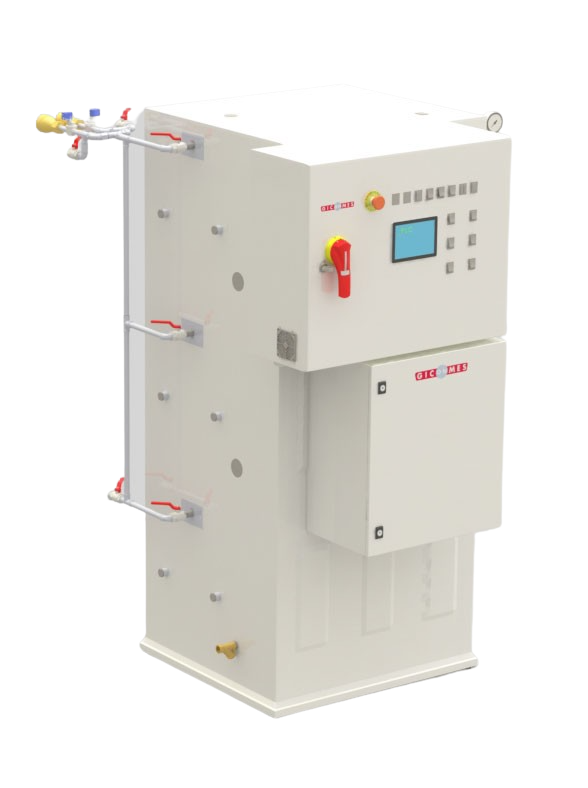 Sistema SACIVA (calentamiento y limpieza de ISO tanques) NGV60180 removebg. Generadores de vapor industrial Giconmes