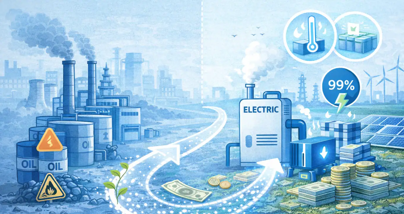 El papel de las calderas de vapor eléctricas en la descarbonización y en los ingresos del calor industrial