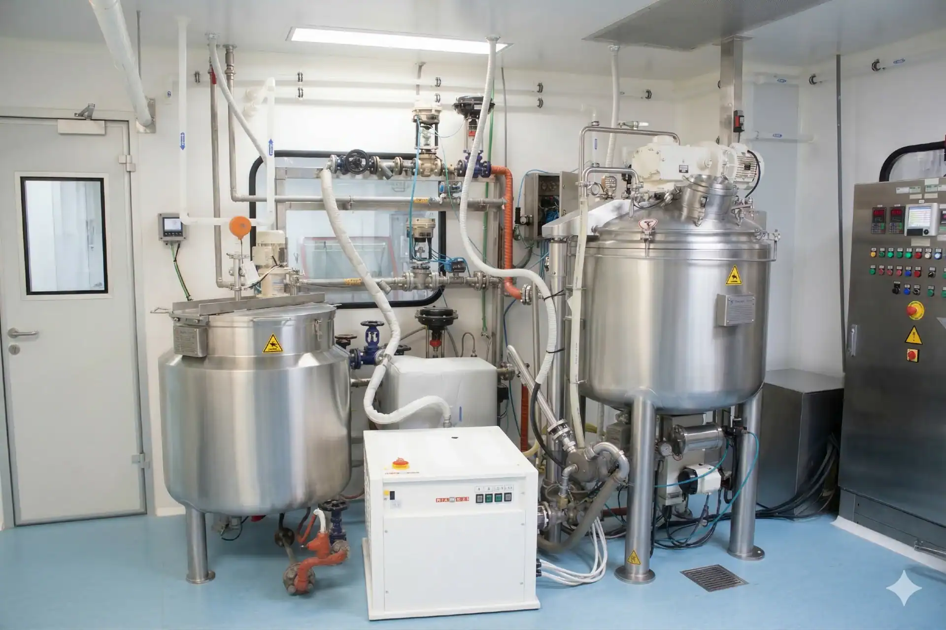 Vapor eléctrico en sala limpia