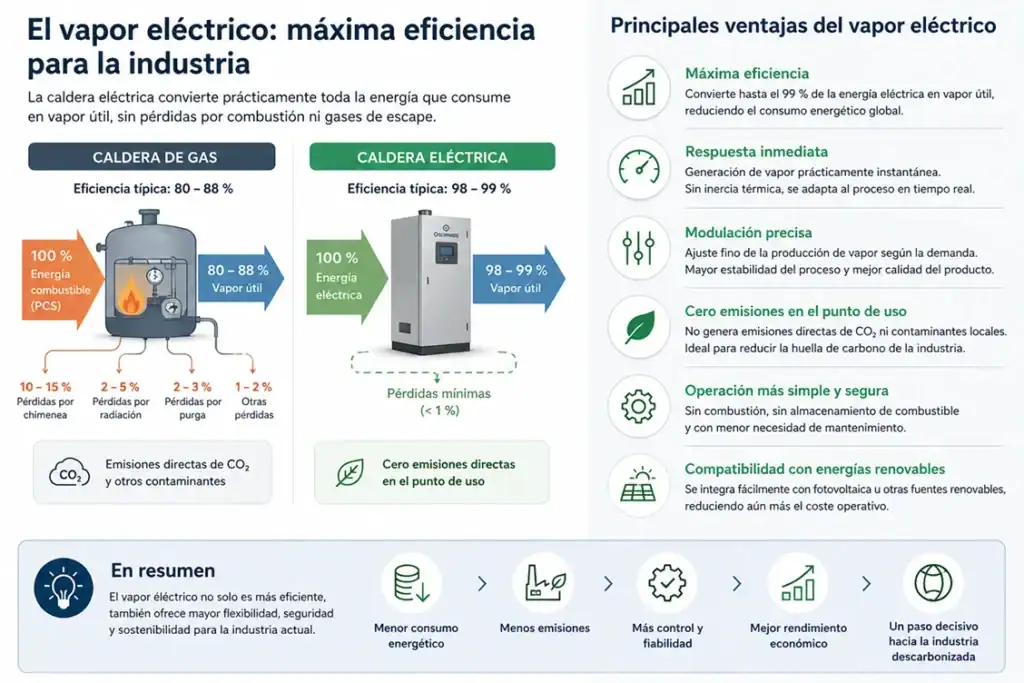 Ventajas del vapor eléctrico