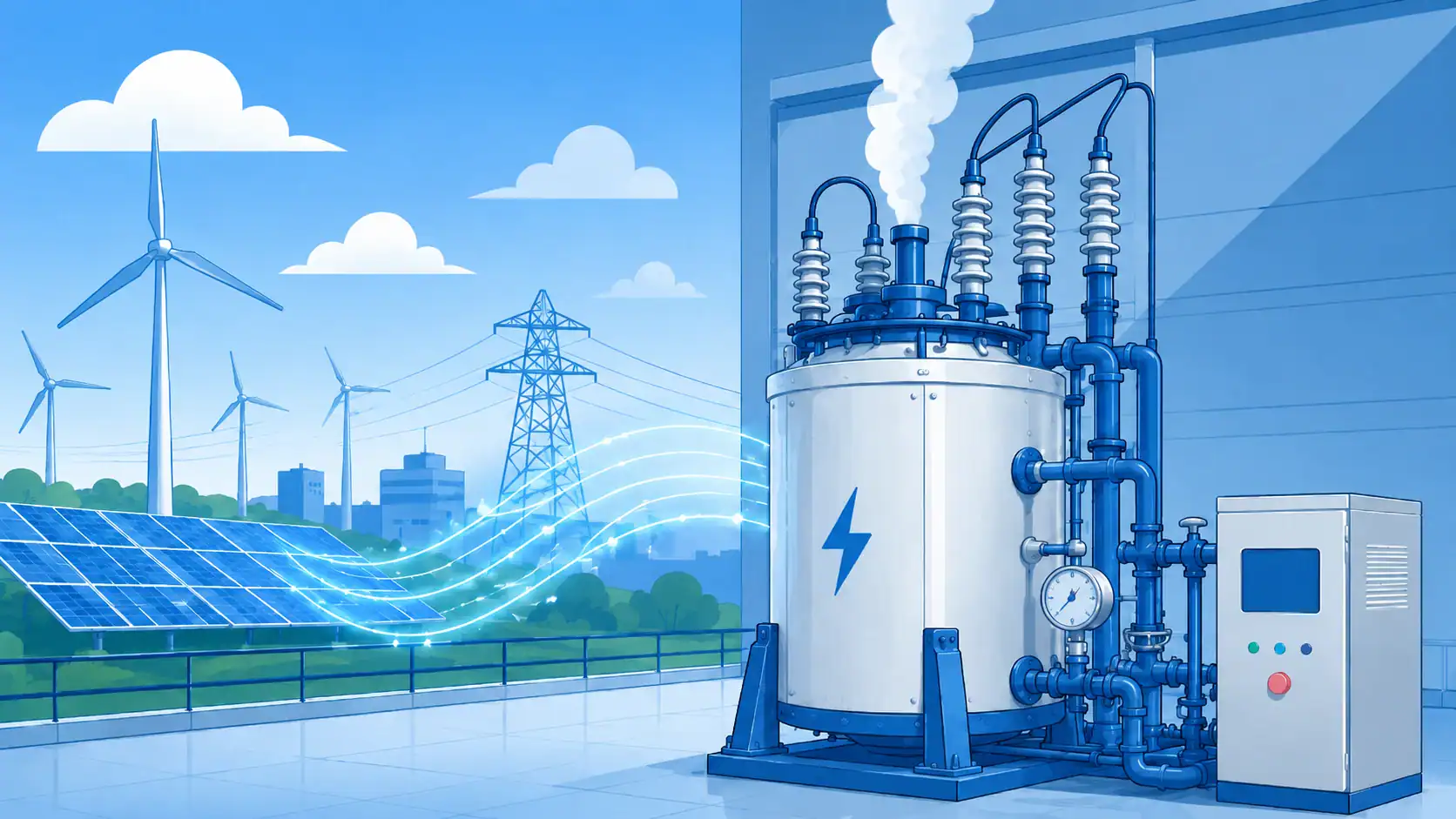 Calderas de vapor de electrodos de media y alta tensión: del consumo de energía a la estabilidad de la red 6 Generadores de vapor industrial Giconmes Calderas de vapor de electrodos de media y alta tensión: del consumo de energía a la estabilidad de la red