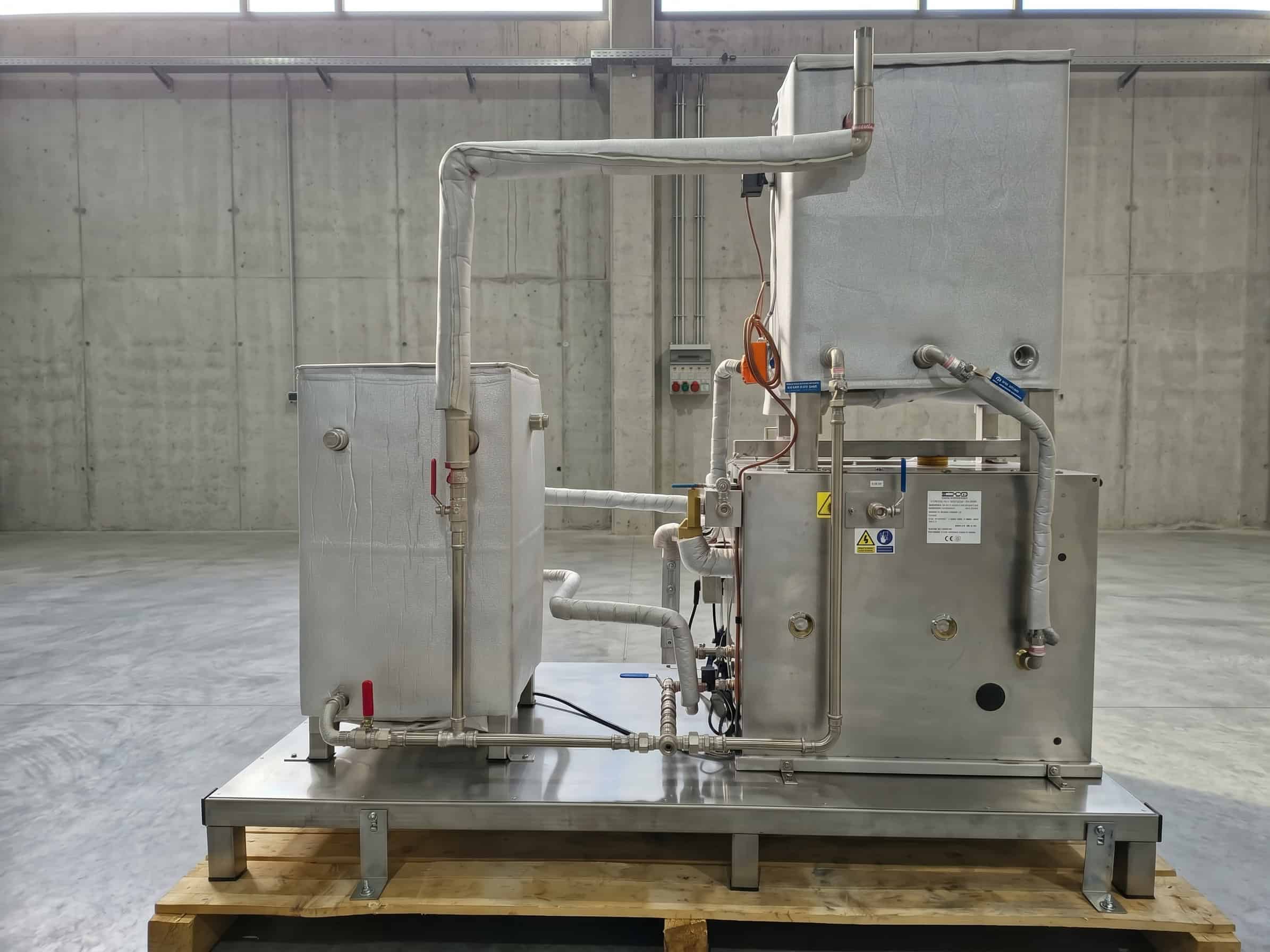 Skid-mounted steam sterilizer for disinfecting seedling trays 6 Giconmes industrial steam generators Controlled Humidification of Calenders in the Manufacture of Technical Film