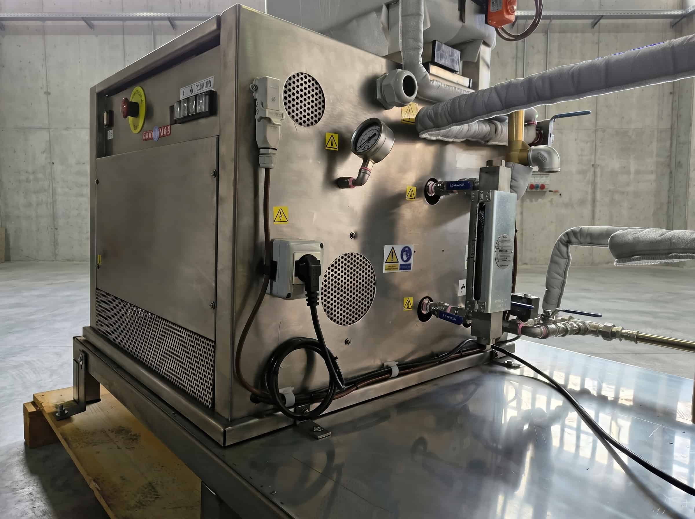 Skid-mounted steam sterilizer for disinfecting seedling trays 7 Giconmes industrial steam generators Controlled Humidification of Calenders in the Manufacture of Technical Film